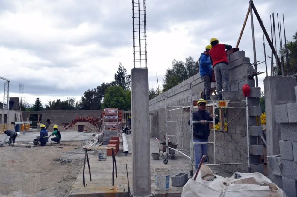Avanza la construcción del nuevo Gimnasio Municipal Nº5