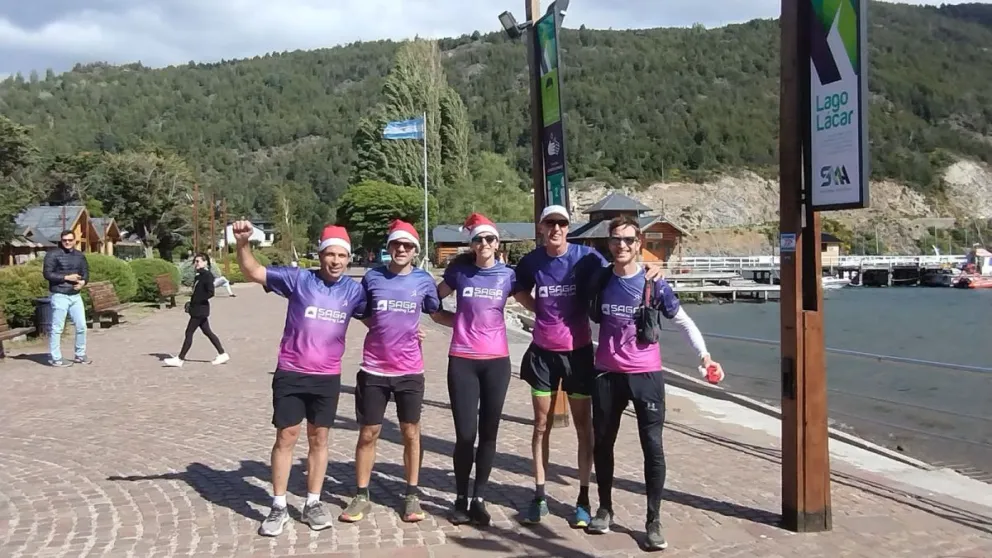 Corrieron 107 kilómetros para difundir una campaña solidaria de Navidad
