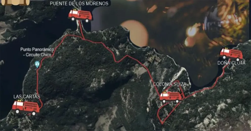 Bomberos Ruca Cura anuncia los recorridos de Papá Noel