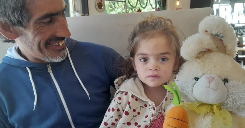 Pía fue dada de alta y regresó a El Bolsón con su papá