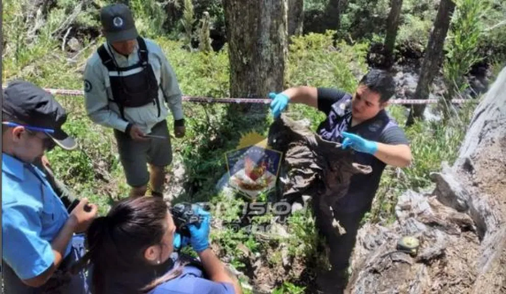 Turistas encontraron restos óseos humanos cerca de una cascada