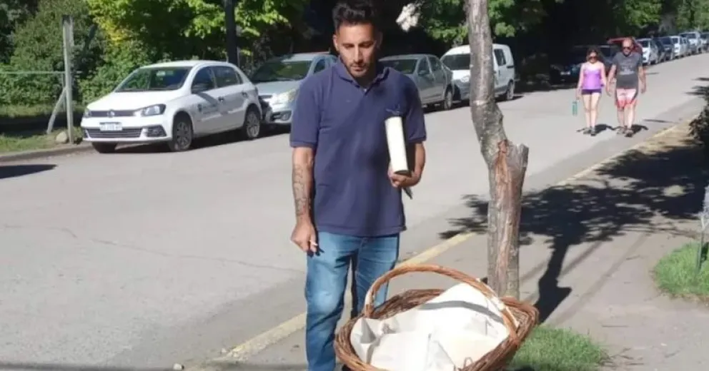 Le decomisaron la mercadería a joven que vendía churros