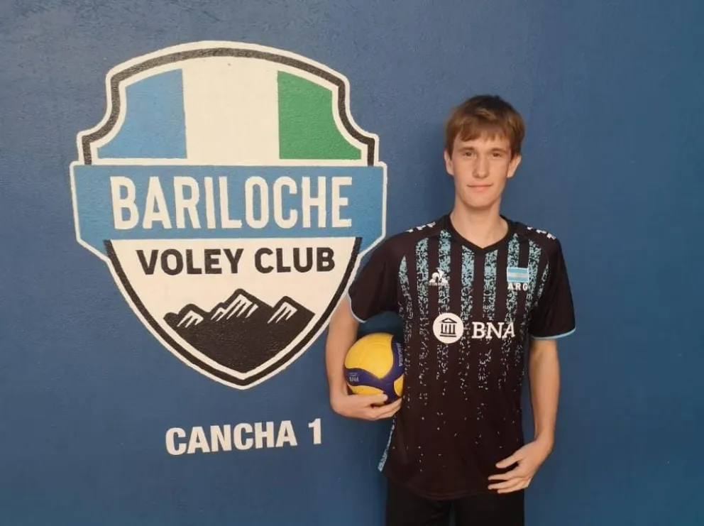 Objetivo celeste y blanco: fue convocado para jugar en la selección argentina juvenil de vóley