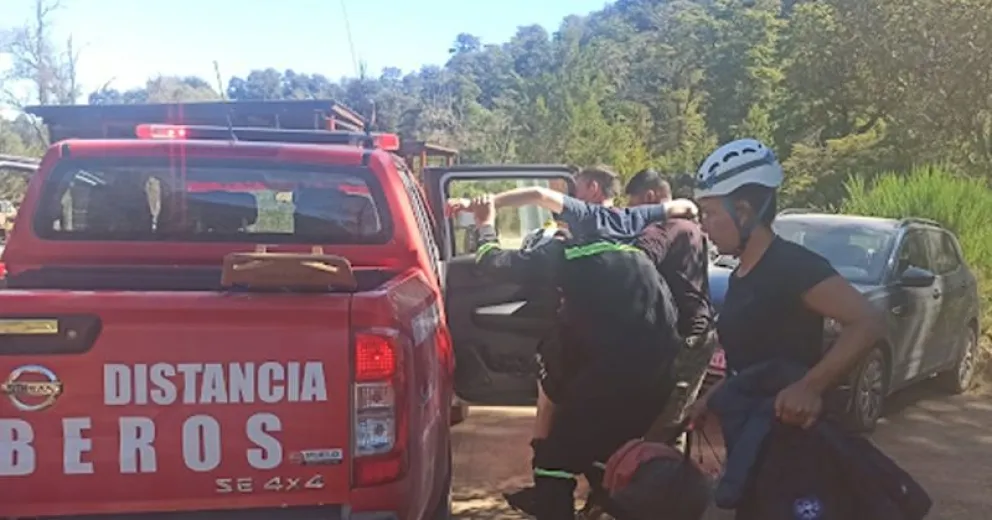 Nuevo rescate en la montaña y van: esta vez en la zona de río Azul