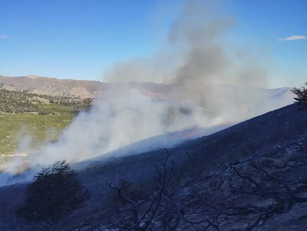 Logran contener el incendio en la estancia Altos del Chubut