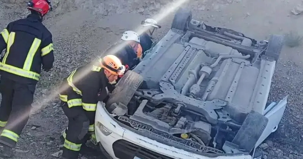 Conductor oriundo de Chile protagonizó un vuelco en la Ruta 40