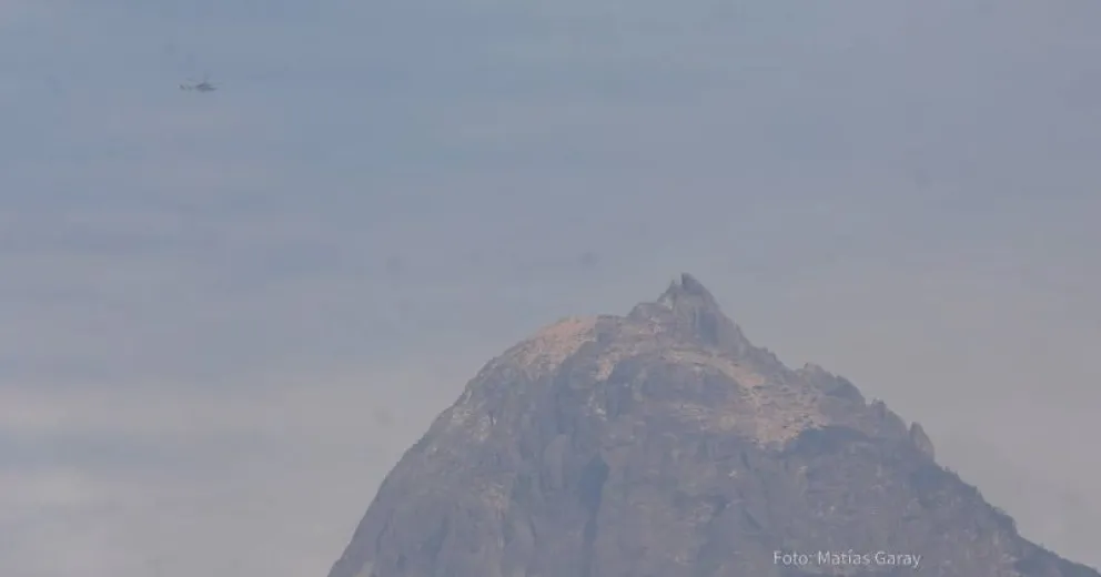Incendio forestal en brazo Tristeza