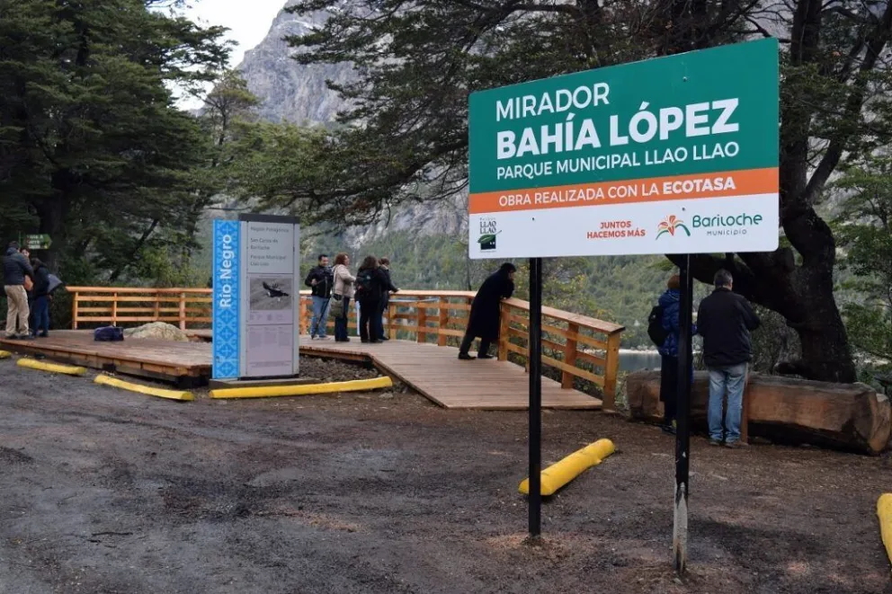 Una de las obras llevadas adelante en Bariloche con fondos de la Ecotasa