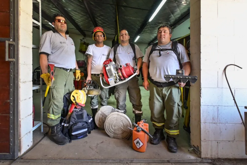 Brigadistas puntanos viajaron a Chubut para colaborar en el incendio del Parque Nacional Los Alerces