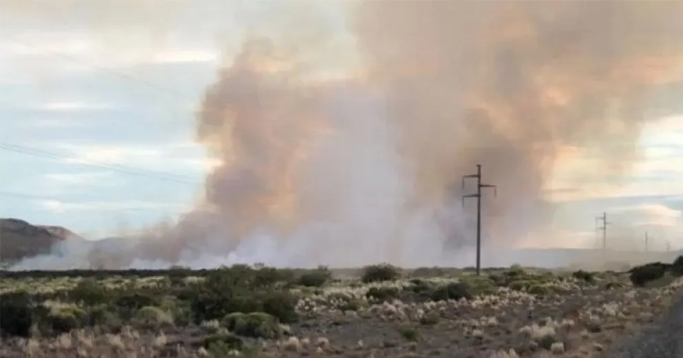 Se reactivó el incendio en Leleque