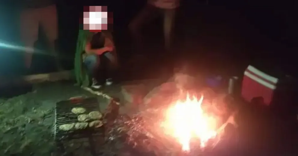Hicieron fuego para festejar un cumpleaños en zona no habilitada de un mirador