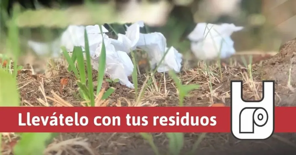 El papel higiénico usado es basura
