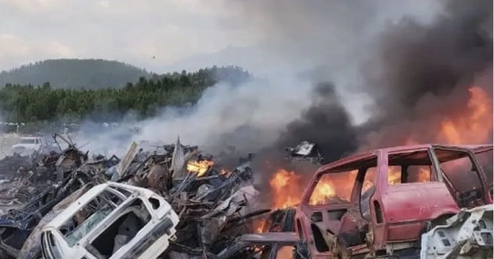 Se produjo un incendio en la planta de residuos sólidos  