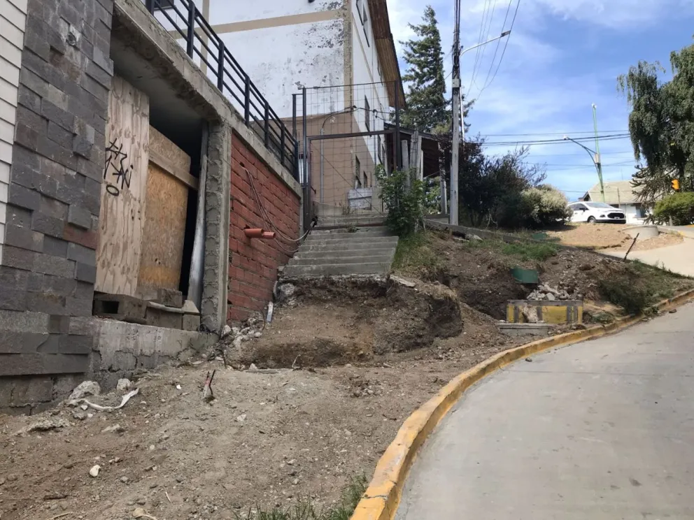 La vereda que está intransitable hace varios años