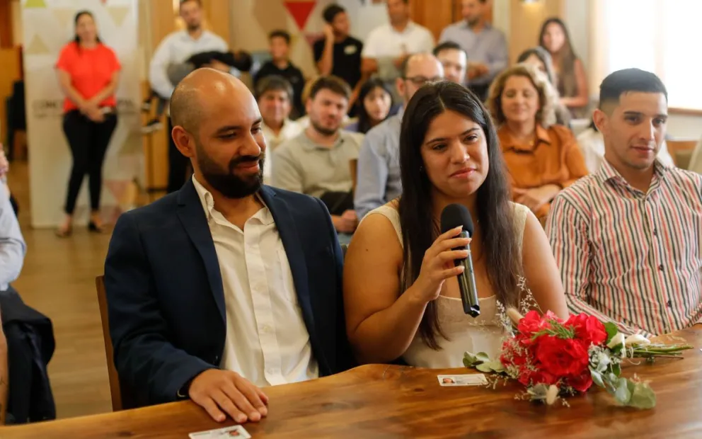 Siete parejas dieron el "sí" en el Día de los Enamorados