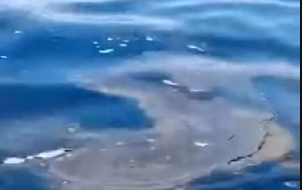 Video: Navegaba en kayak por el Nahuel Huapi y registró un nuevo derrame en la zona del km 4 