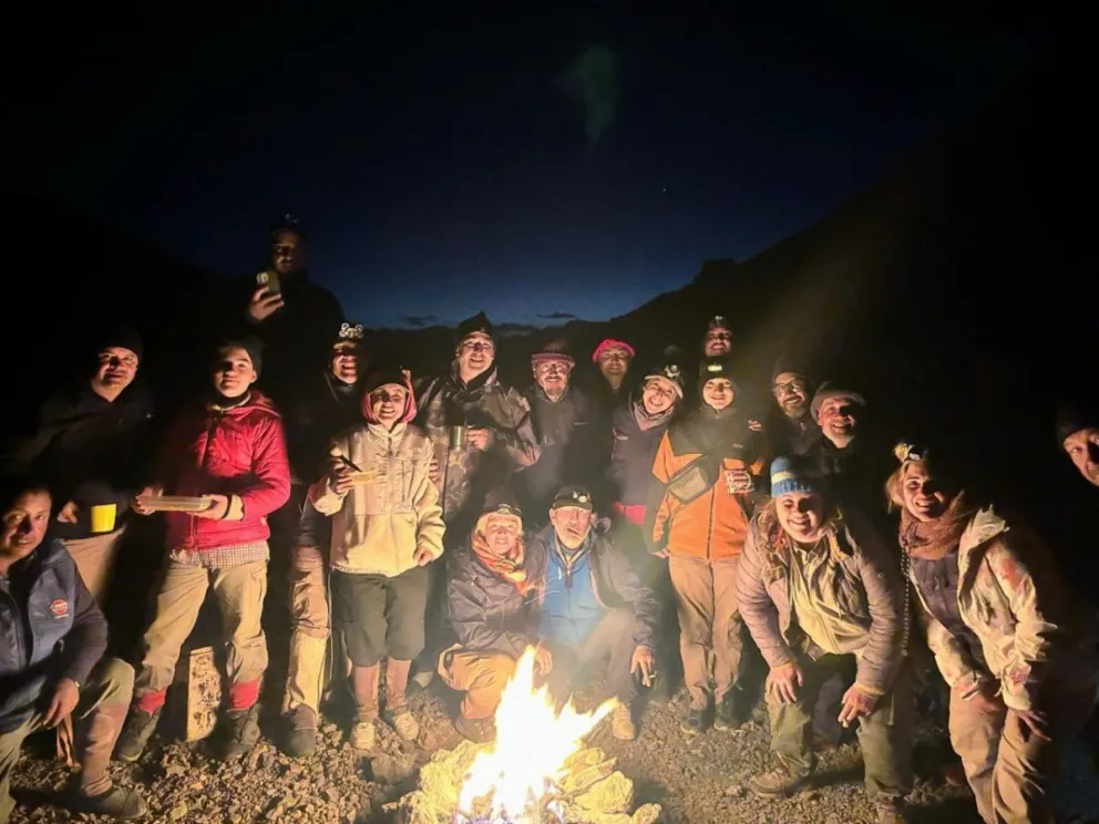 Un barilochense hizo el Cruce de los Andes rememorando al general San Martín