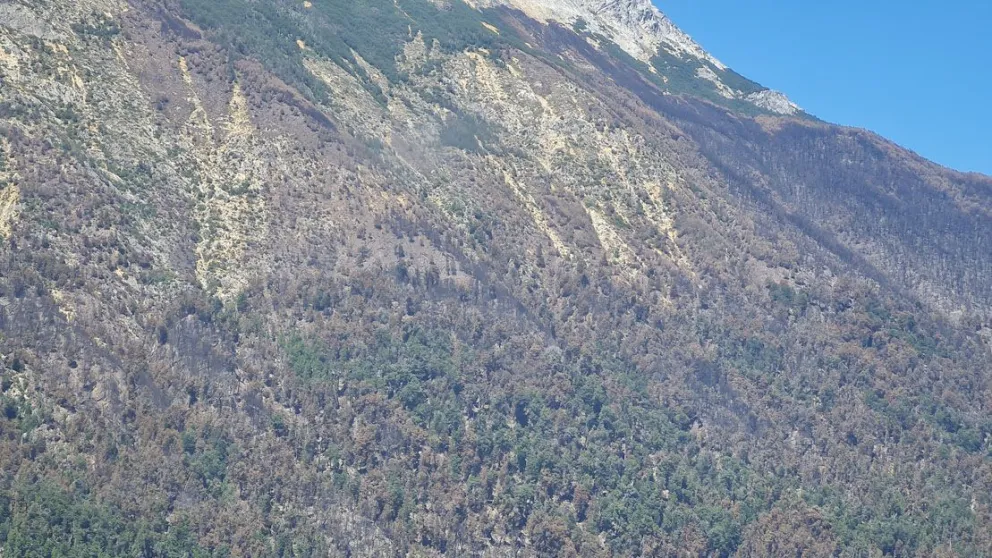 El incendio en el Cretón presenta una mínima actividad de propagación