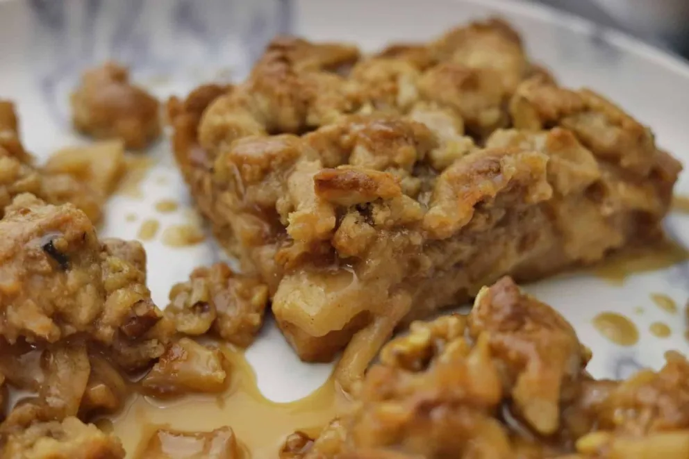 Cómo hacer cuadrados de manzana con caramelo