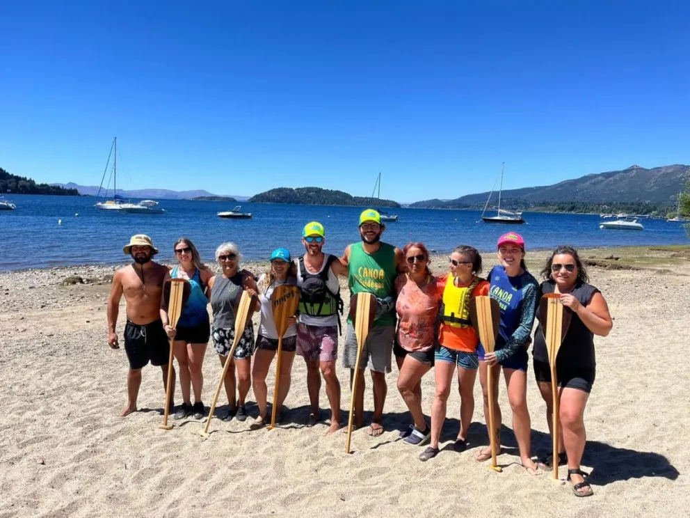 Las canoas polinesias cruzan la cordillera para el Patagonia Sprint Va’a