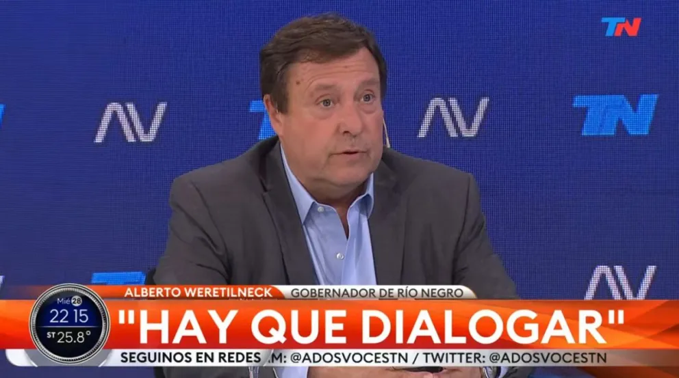 Weretilneck: “Las provincias no somos responsables de la debacle argentina”