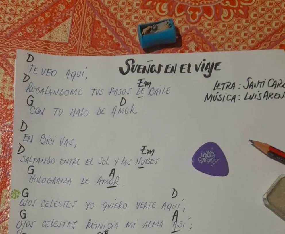 La familia de Lucas Caro escribió una canción en su honor