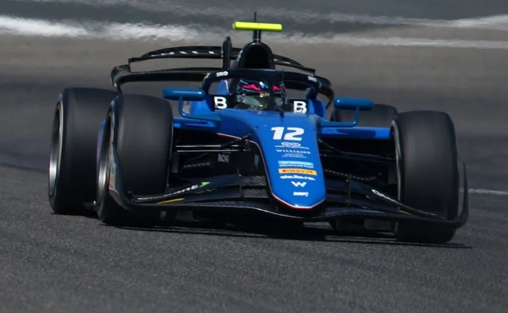 Franco Colapinto tuvo un gran debut en la  Fórmula 2 en Bahrein
