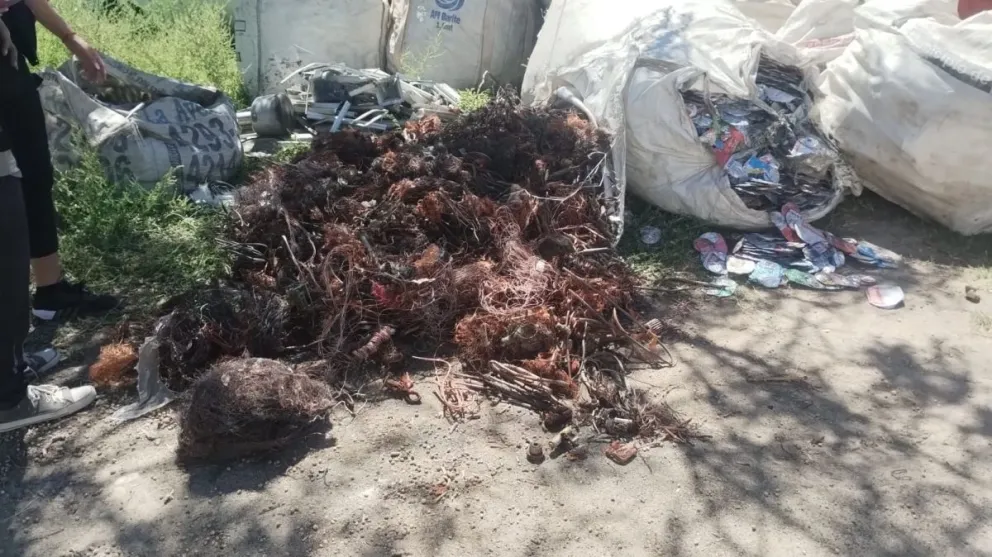 Enorme golpe al comercio ilegal de cobre y cable de aluminio en Río Negro