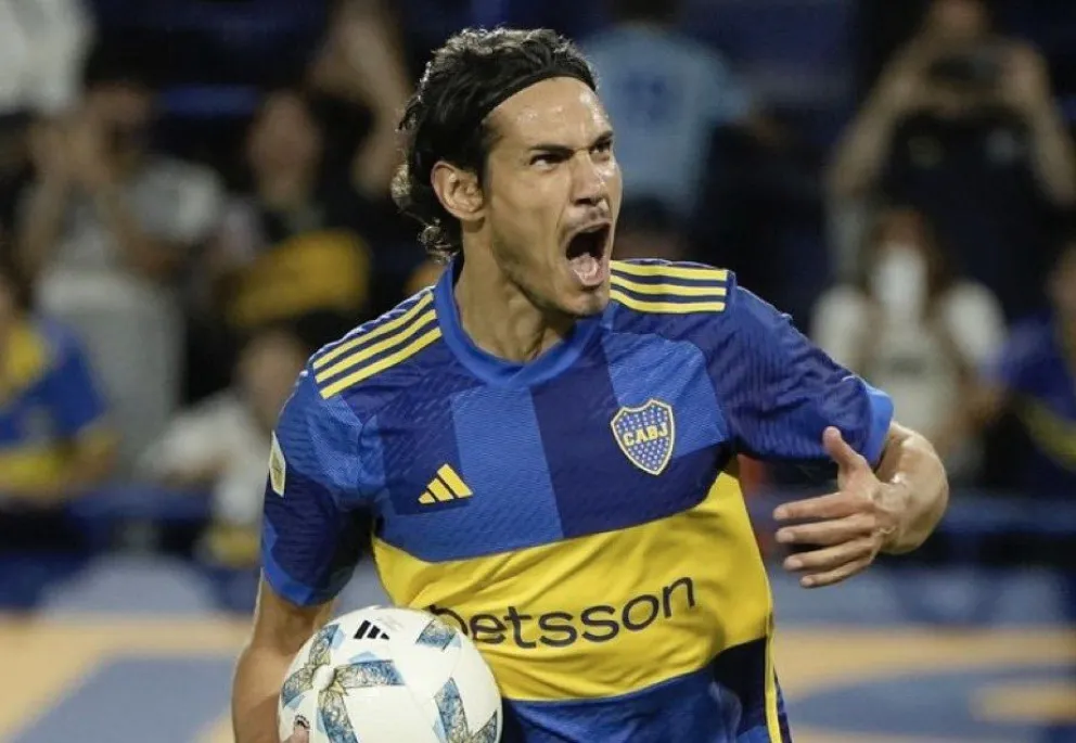 Llegaron todos juntos: triplete de Cavani para que Boca se quede con un partidazo ante Belgrano