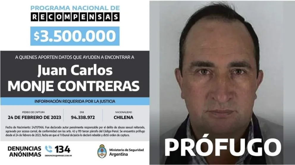 Sigue vigente la orden de captura y detención de Juan Carlos Monje Contreras