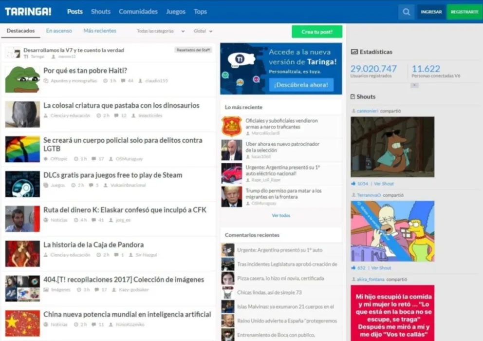 Cierre de Taringa! tras 20 años de historia: el adiós a una comunidad pionera en Internet