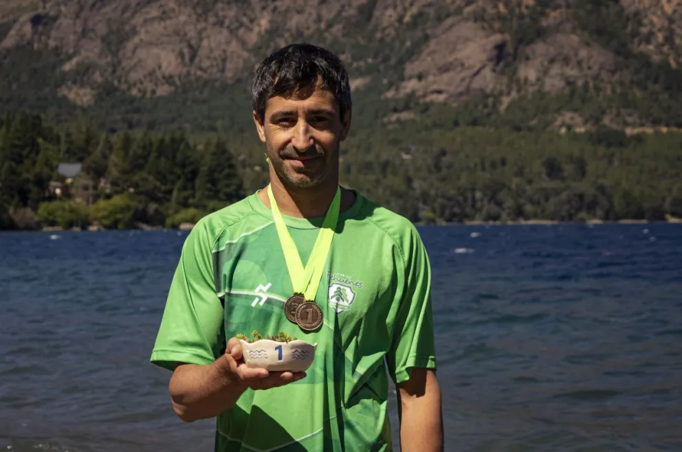 Mayte Puca y Federico Rota cerraron la competencia de aguas abiertas con un gran balance