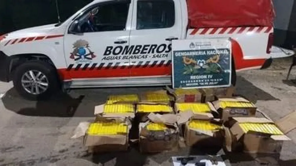 Descubren 300 kilos de cocaína en una camioneta de bomberos en Salta