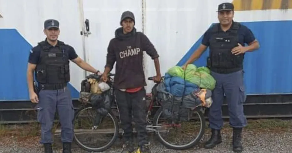 Fue encontrado el joven ciclista
