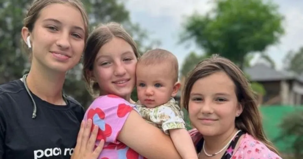 Cómo fue el fin de semana de Indiana Cubero junto a sus hermanos