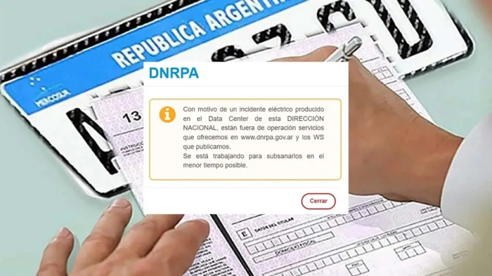 No se pueden verificar vehículos en Bariloche y en el resto del país