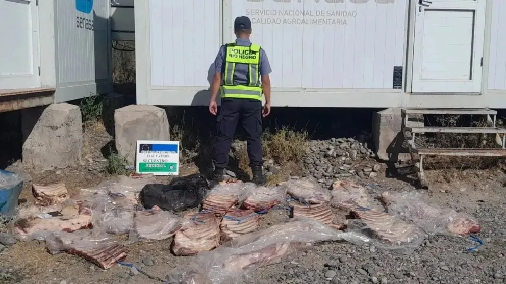 Se quedaron sin el asado de Pascua: policía decomisó más de 300 kilos de carne de faena clandestina