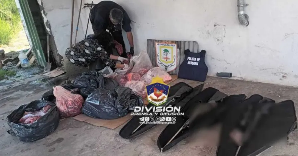 Por caza furtiva hubo seis demorados y secuestro de carne