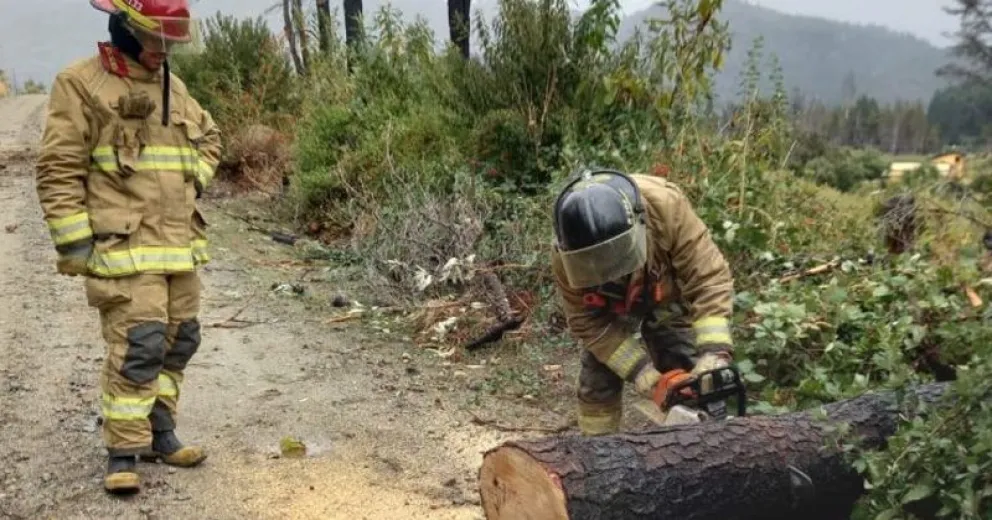 El viento y la lluvia dejaron sin energía eléctrica a gran parte de la Comarca Andina