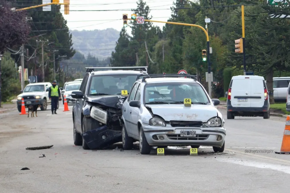  Triple choque en cadena a la altura del km 12,400 