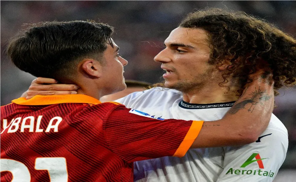 Le mostró la canillera de campeón del mundo: Dybala un fuerte cruce en clásico de Roma