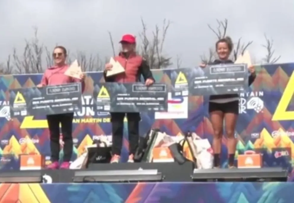 Podios barilochenses en la carrera de montaña Patagonia Run