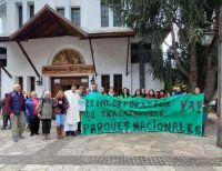 Oficiaron una misa para pedir que sean reincorporados los trabajadores del Parque Nacional Lanín