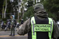 Intenso operativo de Gendarmería en Av. Bustillo por la llegada de Milei a Bariloche