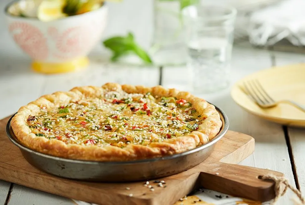 Cómo hacer una tarta de zucchini exquisita, ideal para el almuerzo