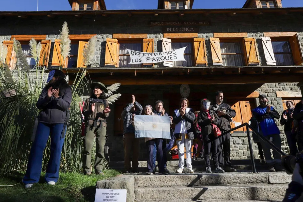 Trabajadores de Parques Nacionales contra la Ley Bases