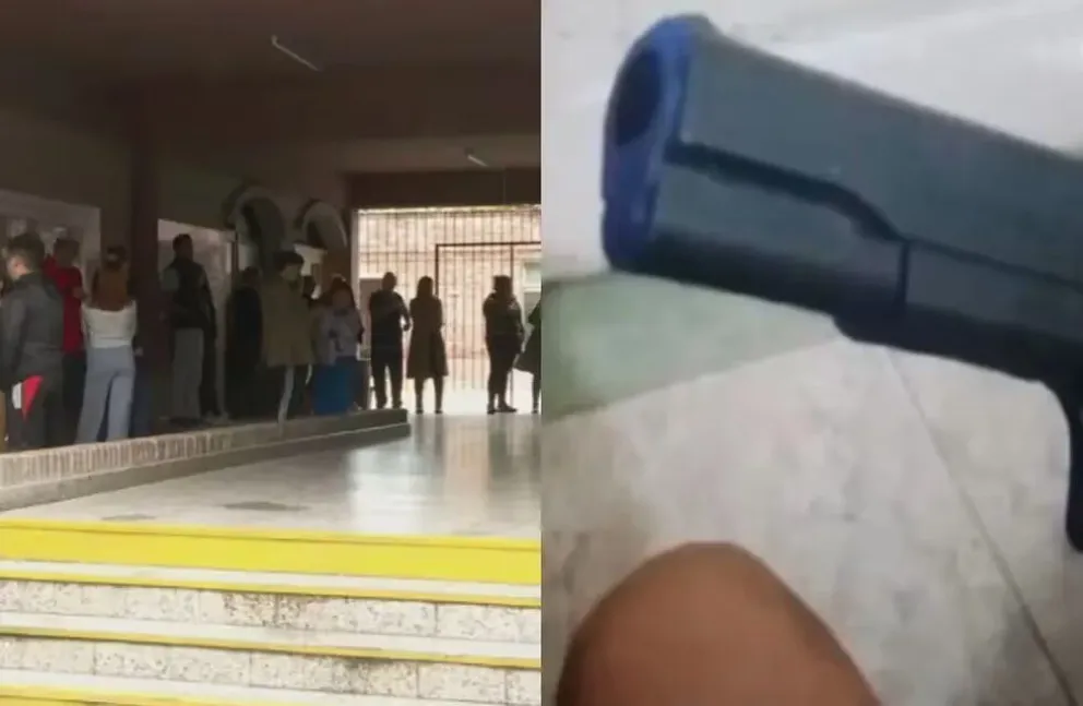 Un adolescente llevó un arma a la escuela y amenazó a sus compañeros