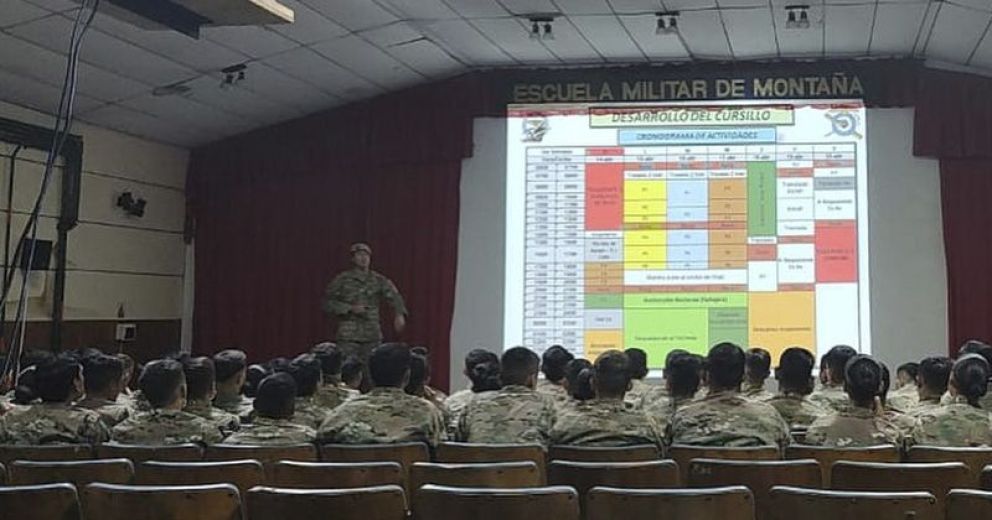 Cadetes de la Escuela de Aviaci Militar de la Fuerza Aérea hicieron curso de Destrezas en Montaña