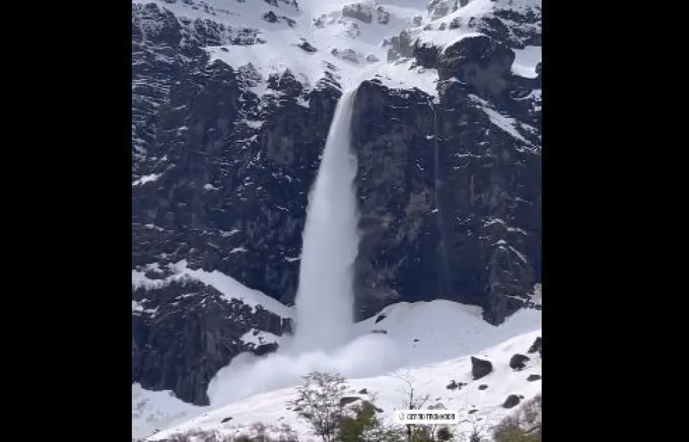 La fuerza del Tronador expresada en avalanchas