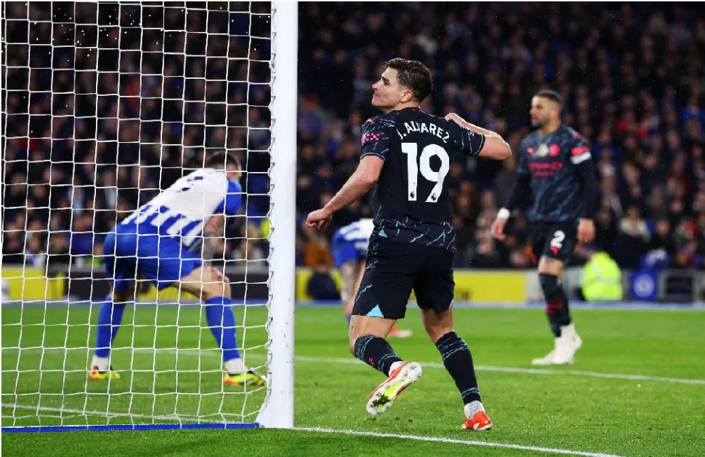 El City de Julián goleó al Brighton del Colo Barco en la Premier League